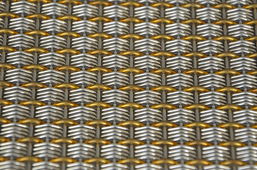 Decorative Stainless Steel and Brass Mesh