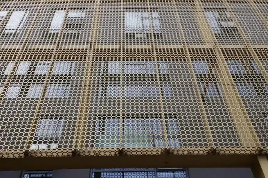 perforated metal facade